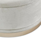 MICHAEL AMINI Malibu Crest Faux-Suede Cocktail Ottoman - Image 7