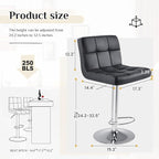 DUMOS Bar Stools Set of 4, 24 inch Counter Height Bar Stools, Upholstered - Image 2