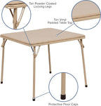 Flash Furniture Mindy Kids 3-Piece Folding Square Table and Chairs Set - Image 7