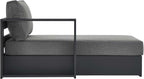 Modway Tahoe Aluminum Outdoor Chaise Lounge in Gray Charcoal - Image 4