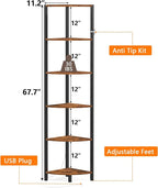 Furnulem 6 Tier Corner Shelf - Image 2