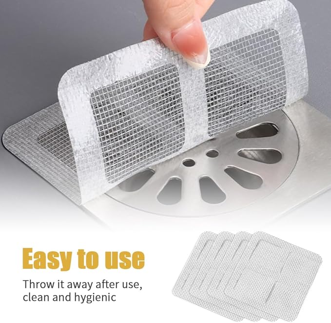 Disposable Hair Drain Stickers, Upgrade Disposable Shower Drain Cover Hair - Image 5