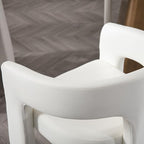 BESTANO Set of 3 Modern PU Leather Upholstered Dining Chairs - Image 5
