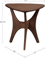 INK+IVY Blaze Triangle Wood Triangle Sofa Table Plywood - Image 3
