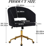 KCC Home Office Chair Swivel Desk Chair Accent Armchair Upholstered Modern - Image 3