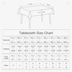 BALCONY & FALCON Rectangle Tablecloth 57" x 85" Washable Wrinkle Resistant and - Image 6