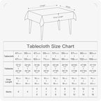 BALCONY & FALCON Rectangle Tablecloth 47" x 63" Washable Wrinkle Resistant and - Image 6