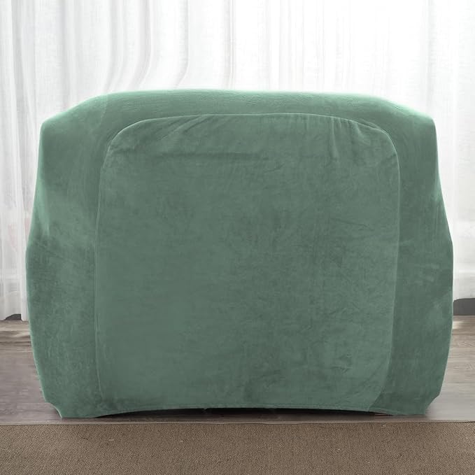 vctops 1-Piece Velvet Plush Stretch Chair Sofa Slipcover Soft Fuzzy Fluffy - Image 5