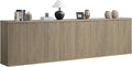 SICOTAS Buffet Cabinet with Storage Accent Sideboard Modern Credenza with Doors by SICOTAS