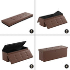 ENGPOW Storage Ottoman, Fireproof Folding Bench - Image 7