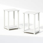 Furinno Simplistic Night Stand Set of 2, 2-Tier Small Nightstand - Image 4