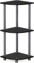 Furinno TURN-N-TUBE Corner Shelf, 3-Tier Corner Bookshelf, Display Storage - Image 6