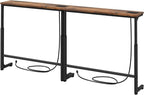 Kitstorack Behind Couch Table, Adjustable Height Narrow Console Table by Kitstorack