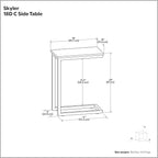 SIMPLIHOME Skyler Metal Table - Image 9
