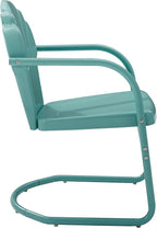 Crosley Furniture Tulip 2-Piece Outdoor Chair Set, Retro Metal Patio Chairs - Image 5