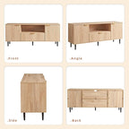 Okvnbjk Modern TV Stand for 65 Inch TV, TV Consoles for Living Room, Media - Image 6
