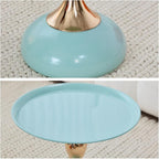 2-Pack Light Green Sleek Hourglass Side Table - Image 5