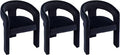 VESCASA Velvet Barrel Dining Chair by VESCASA