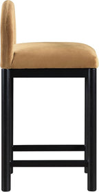 Meridian Furniture 11035Saddle-C Conrad Collection Art Deco Counter Stool - Image 5