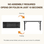 TEMI Small Computer Desk Folding Table - Image 4