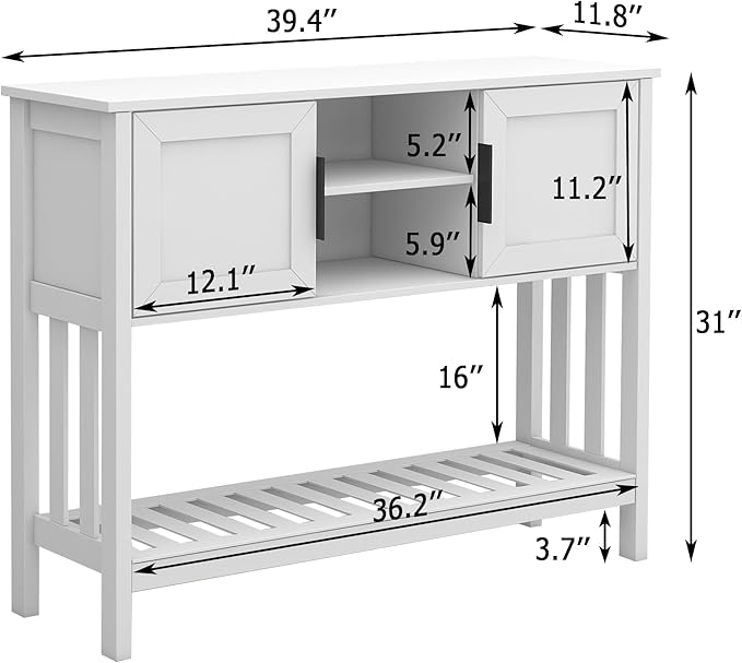 TaoHFE White Console Table - Image 2