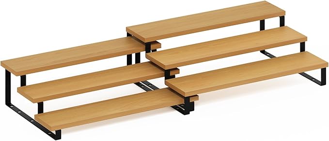 Furinno RAVEL Kitchen Countertop Organizer Set of 2, 3-Tier Nesting Metal Frame - Image 5