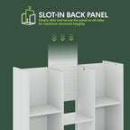 Furinno LUDER Book Shelf, 11-Cube Bookshelf, Reversible Bookcase, 9.4 x 29.1 x - Image 9
