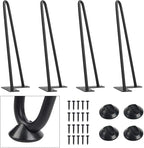 SMARTSTANDARD 12 Inch Heavy Duty Hairpin Furniture Legs, Metal Home DIY Projects by SMARTSTANDARD