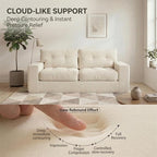 69" Corduroy Loveseat Sofa in a Box, High-Density Foam Couch, No Assembly - Image 6