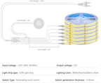 AIMENGTE Cabinet Light, LED Strip Lights, 6-in-1 12V COB Under Cabinet Lighting - Image 3