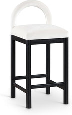 Meridian Furniture 11035Cream-C Conrad Collection Art Deco Counter Stool by MeridianFurniture