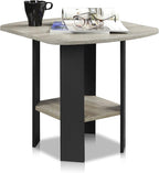 Furinno SIMPLE DESIGN Side Table, 2-Tier Modern End Table by Furinno-FitsYourSpaceFitsYourBudget