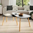 Coffee Table Set of 2, Scandinavian Nesting Tables - Image 3