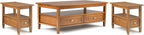 SIMPLIHOME Warm Shaker Solid Wood Transitional-Style 48-inch Wide Coffee Table by SimpliHome