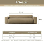 MYSKY HOME Couch Covers for 3 Cushion Couch Sofa, Sectional Couch Cover L Shape - Image 5