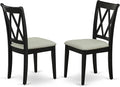 East West Furniture CLC-BLK-C Clarksville Dining Room Chairs by EastWestFurniture