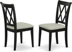 East West Furniture CLC-BLK-C Clarksville Dining Room Chairs by EastWestFurniture