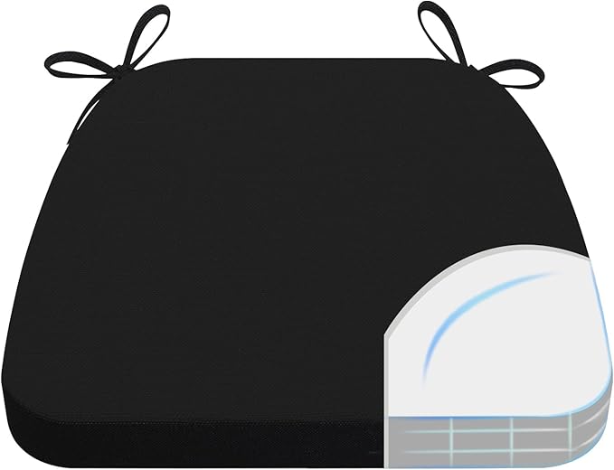 AAAAAcessories D-Shaped Chair Cushions, Machine-Washable Cover by AAAAAcessories