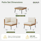 Aoxun Patio Furniture Set, 7 Piece Outdoor Sectional Sofas - Image 7