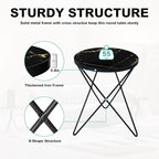 HLR Modern Round Side Table Set of 2, End Table - Image 5