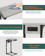 C-Shaped Side Table for Couch - Image 3