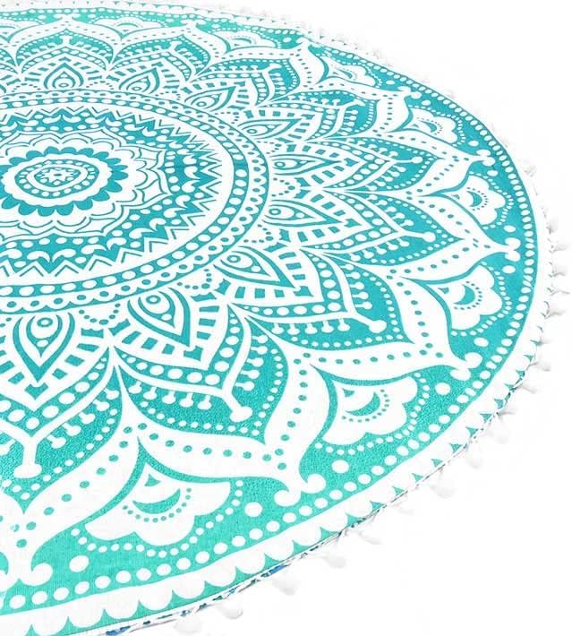Mandala Floor Pillow Cover Meditation Cushion Seating Throw Hippie Round - Image 8