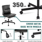 LUCKWIND Armless Office Desk Chair - Image 6