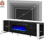 AMERLIFE Modern 3-Piece Wall Unit Entertainment Center Set - Image 5