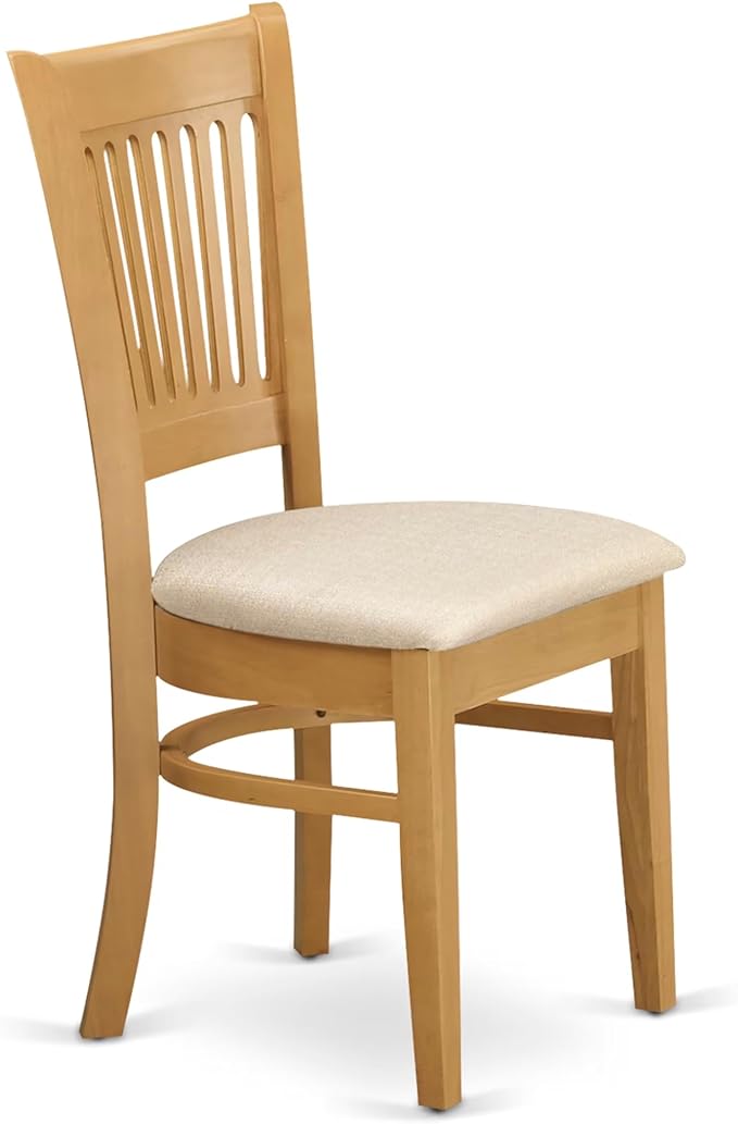 East West Furniture ANVA3-OAK-C 3 Piece Kitchen Table Set - Image 4