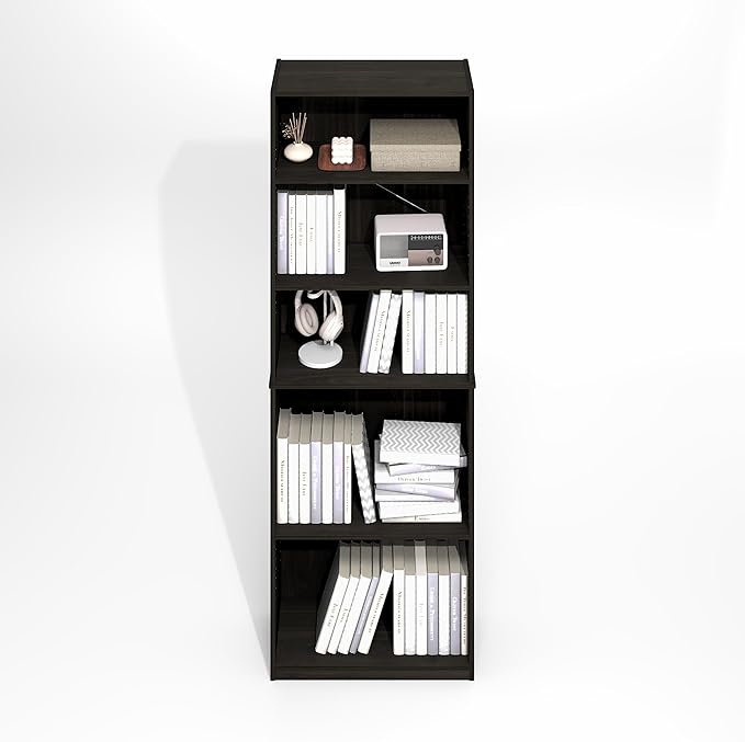 Furinno Jaya Simply Book Shelf, 5-Tier Bookshelf, Bookcase - Image 4