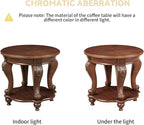 LKTART Wood Coffee Table Set - Image 9