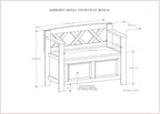 SIMPLIHOME Amherst Entryway Storage Bench - Image 3