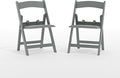 Flash Furniture Hercules Set of 2 Kids Gray Resin Folding Chairs by FlashFurniture