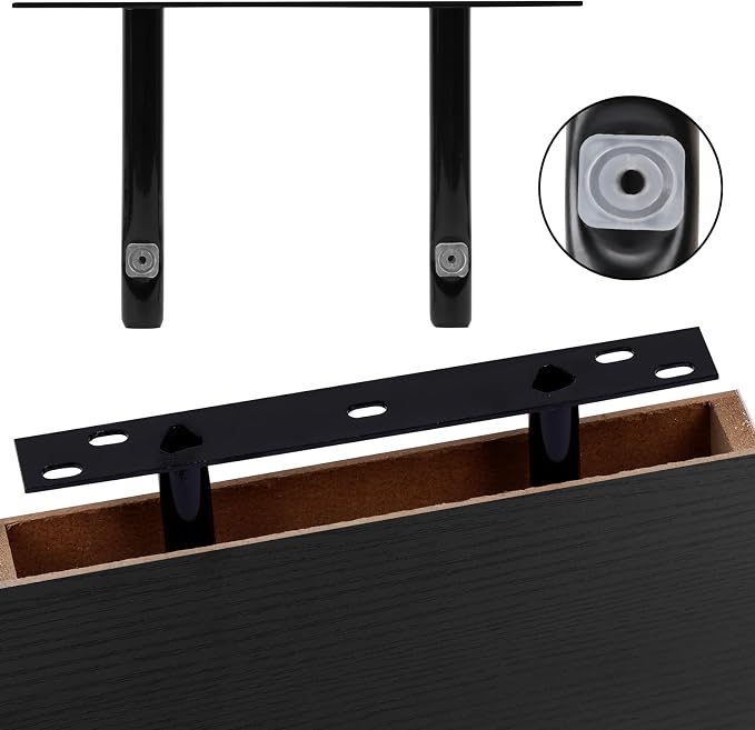 Fixwal Floating Shelves for Wall, 8 Inch Small Black Shelves Wall Mounted Shelf - Image 4